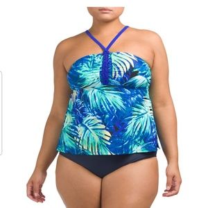 PLUS Two-piece Tankini Swim Set